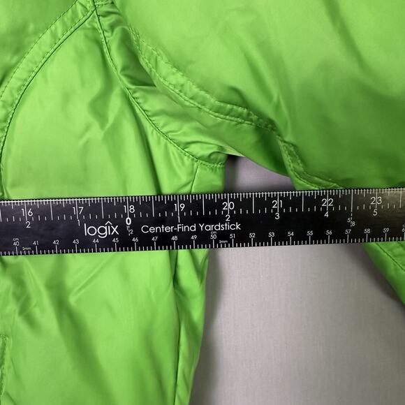 Vintage Ralph Lauren Polo Jeans Co Puffer Jacket Womens Large Lime Green Down - Picture 7 of 9